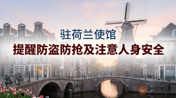 驻荷兰使馆提醒中国公民防盗防抢，注意人身安全