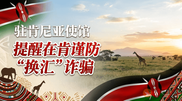 驻肯尼亚使馆提醒在肯中国公民谨防&ldquo;换汇&rdquo;诈骗