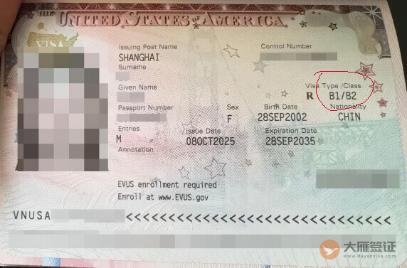 美国签证B1B2是什么意思?图2