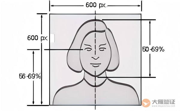美国签证电子版照片要求