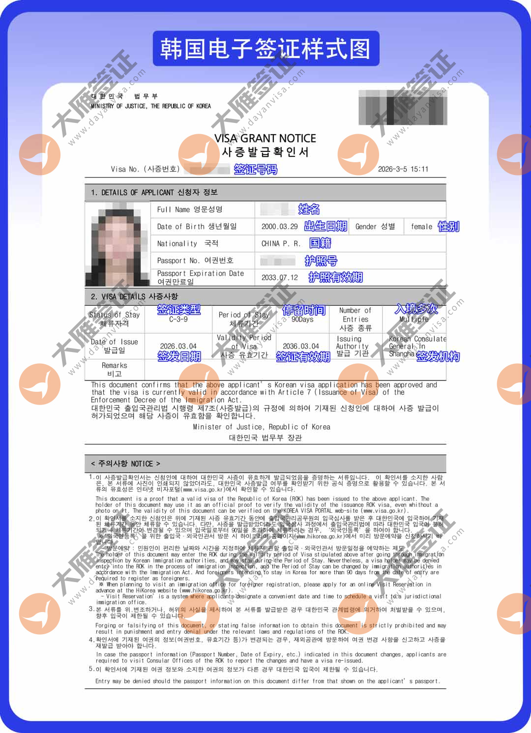 韩国电子样式图