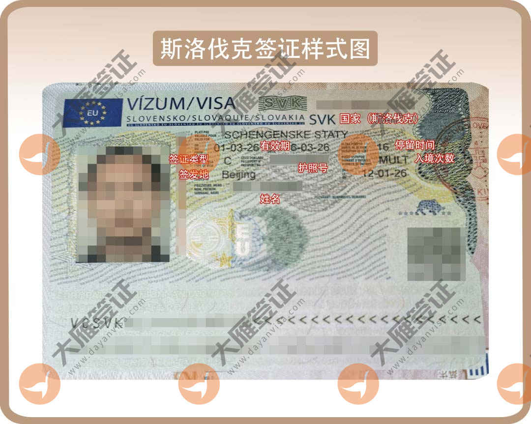 斯洛伐克贴纸样式图