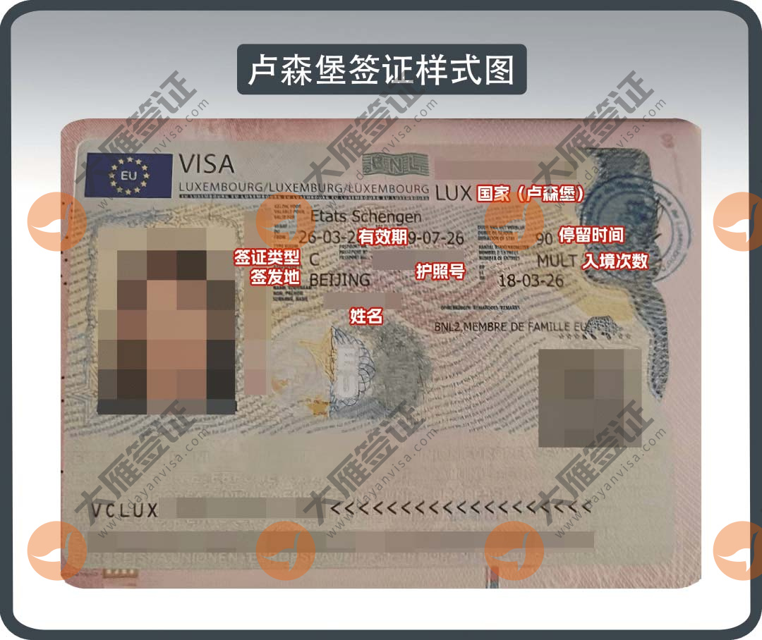 卢森堡贴纸样式图