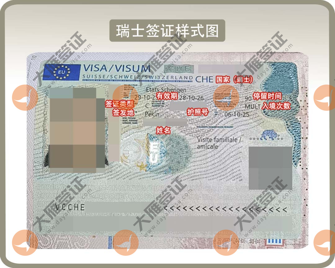 瑞士贴纸样式图