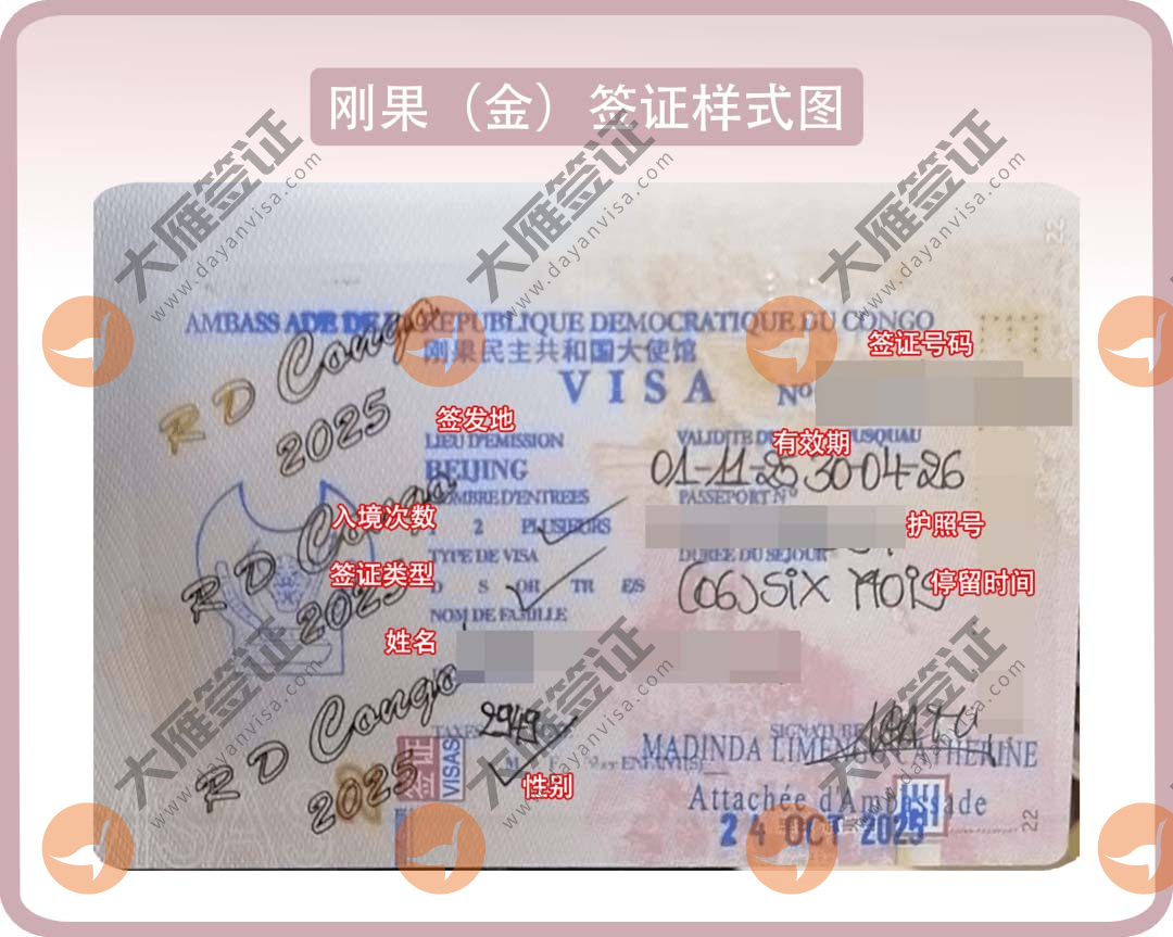 刚果（金）贴纸样式图