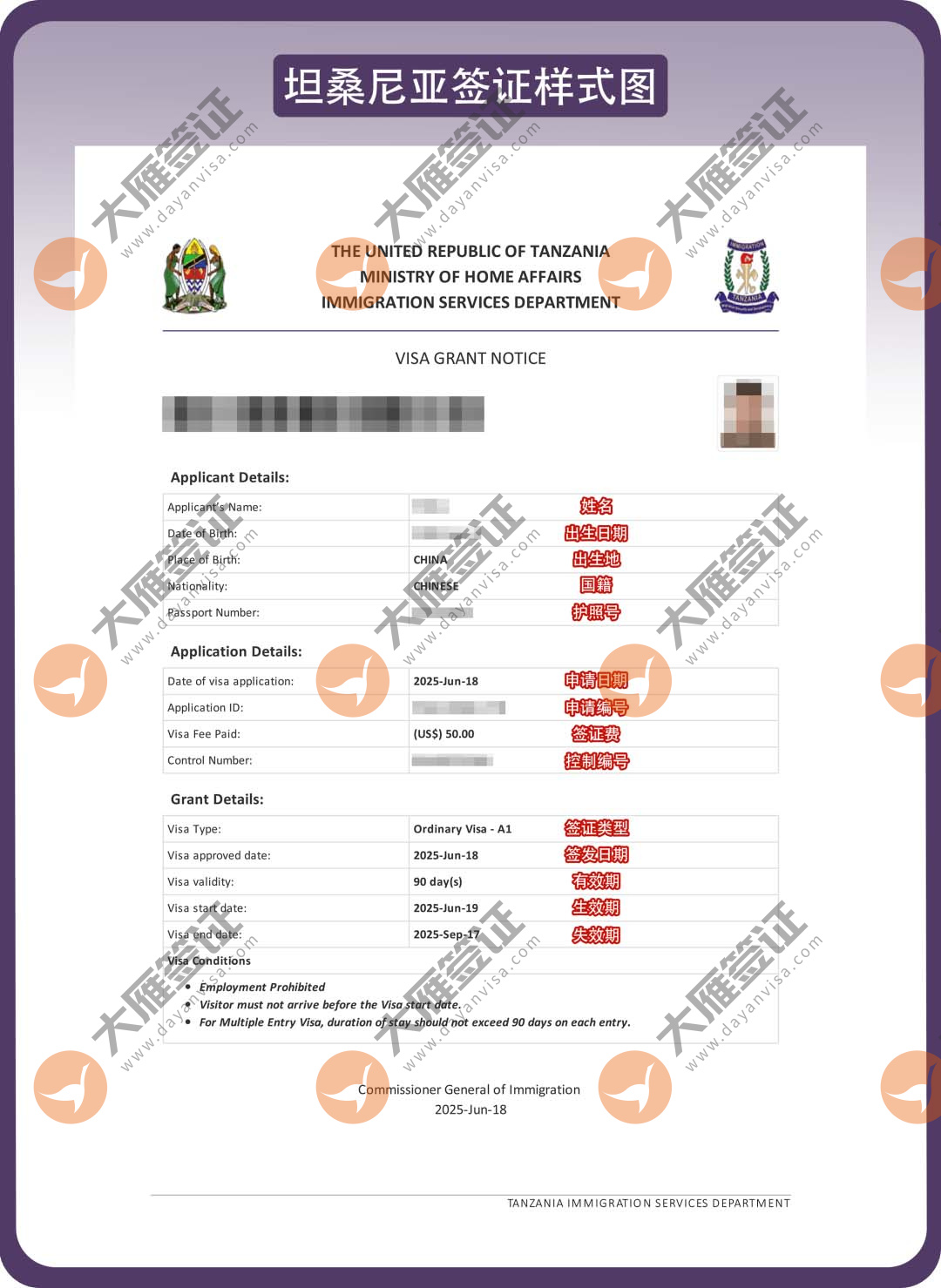 坦桑尼亚电子样式图