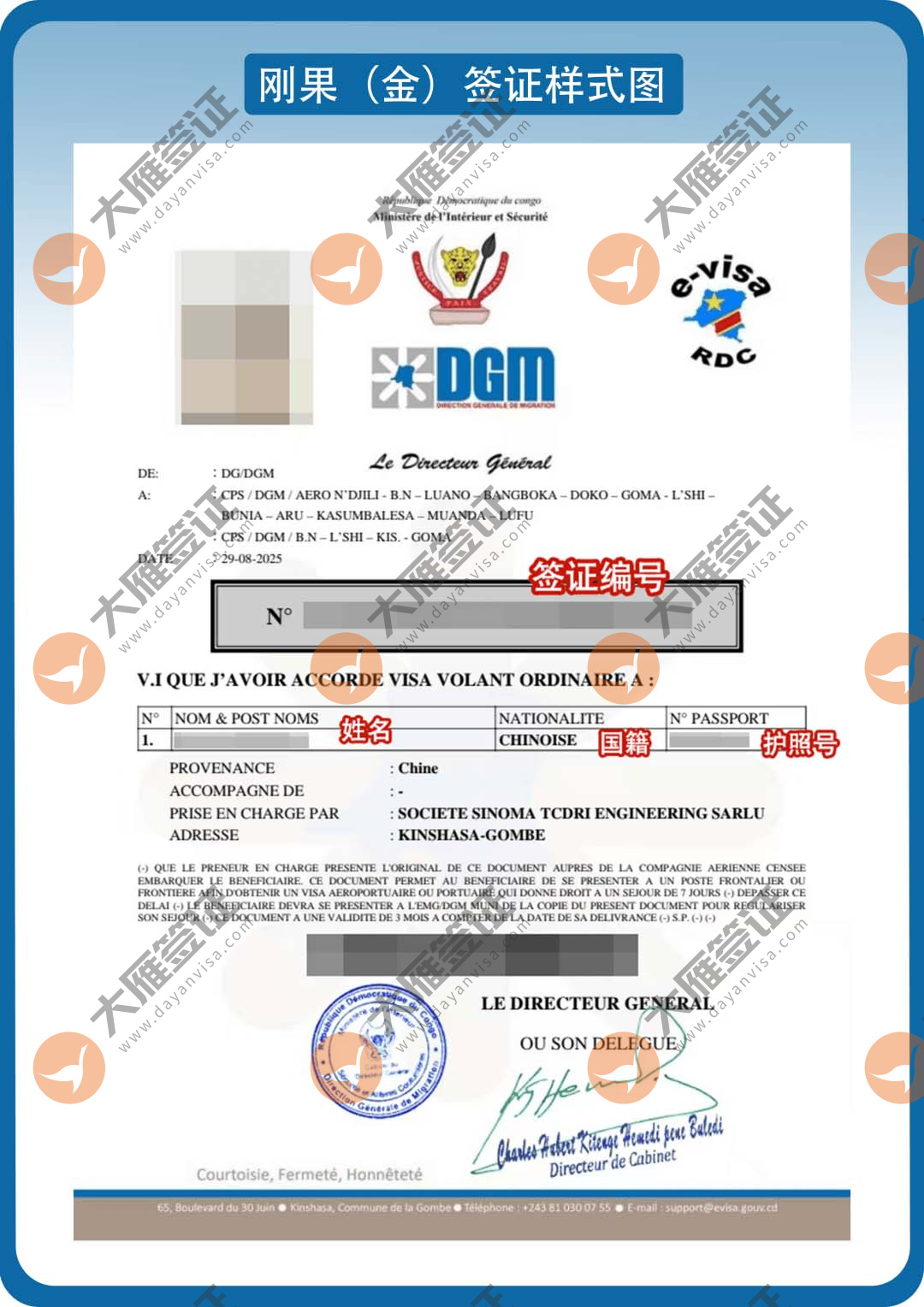 刚果（金）电子样式图