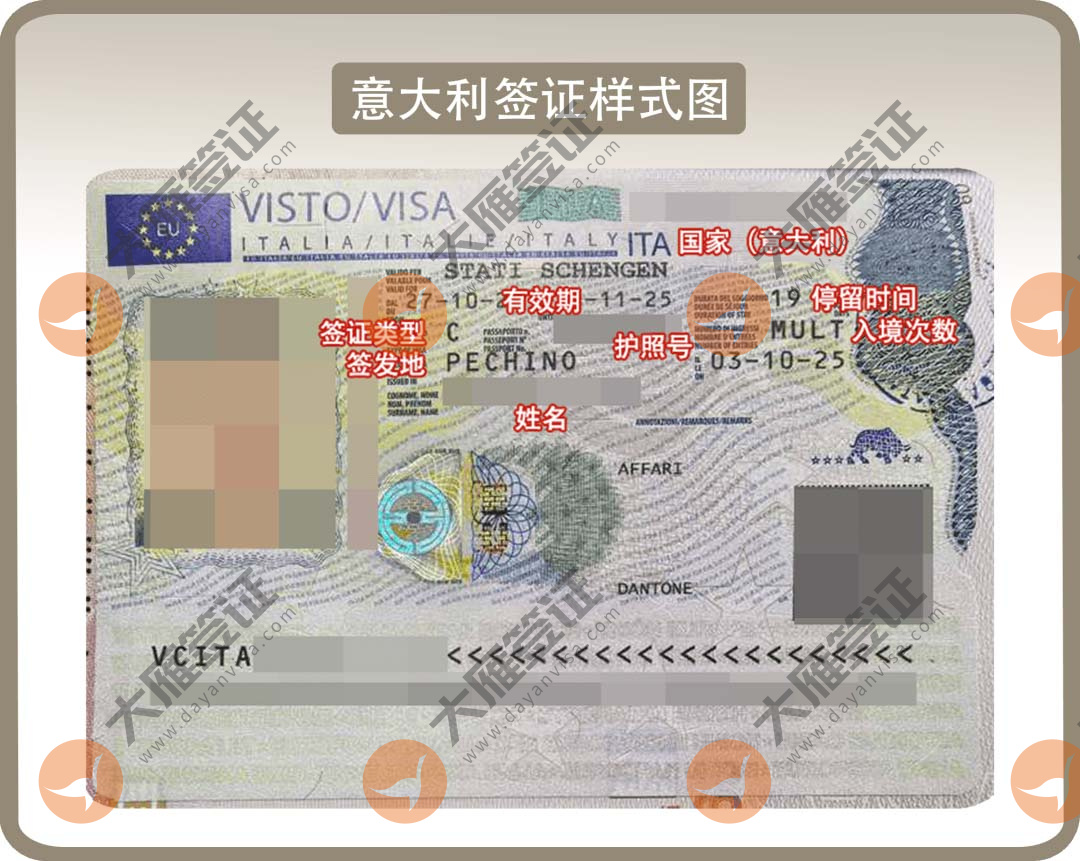 意大利贴纸样式图