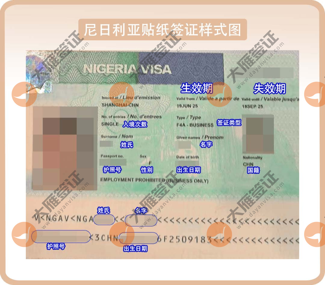 尼日利亚贴纸样式图