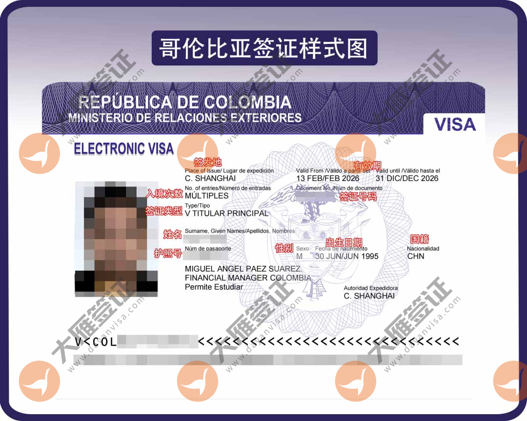 哥伦比亚电子样式图