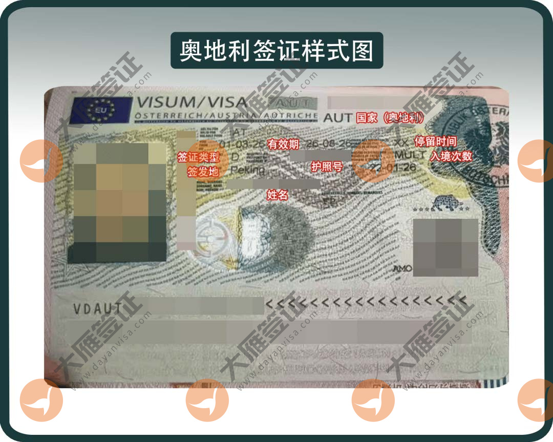 奥地利贴纸样式图