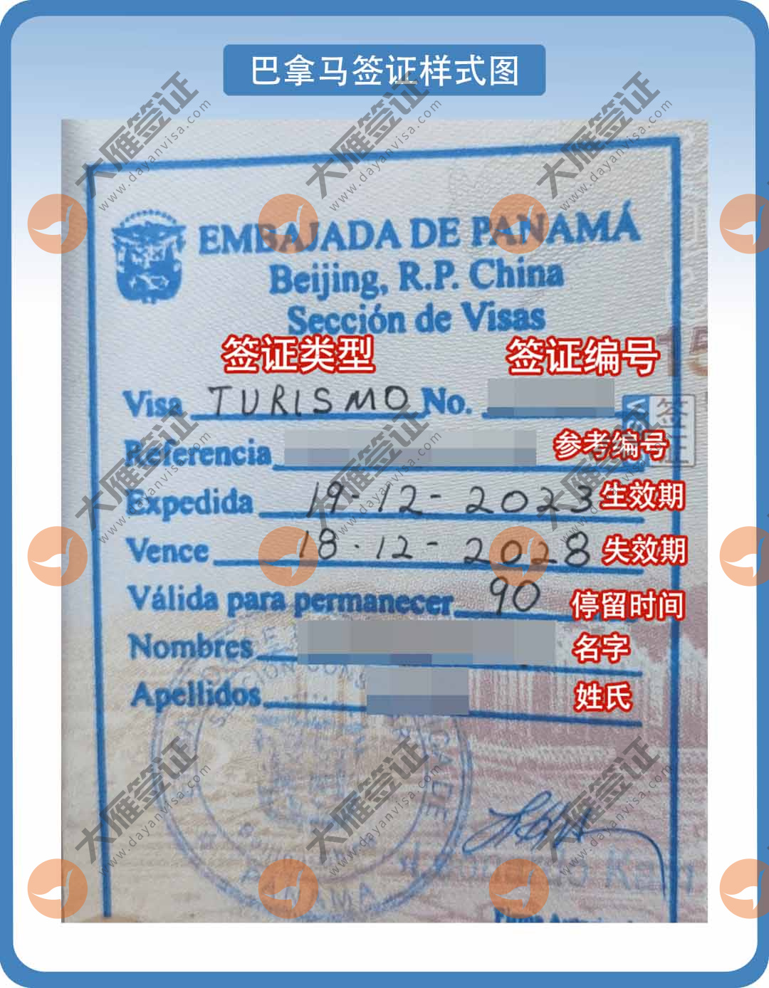 巴拿马贴纸样式图