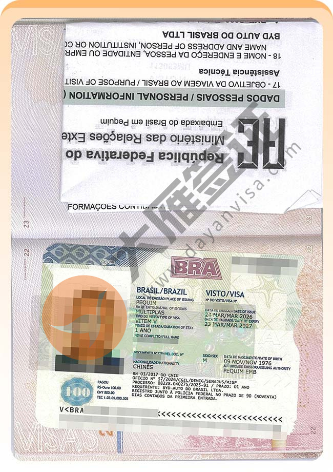 巴西工作签证批量再出签案例图08