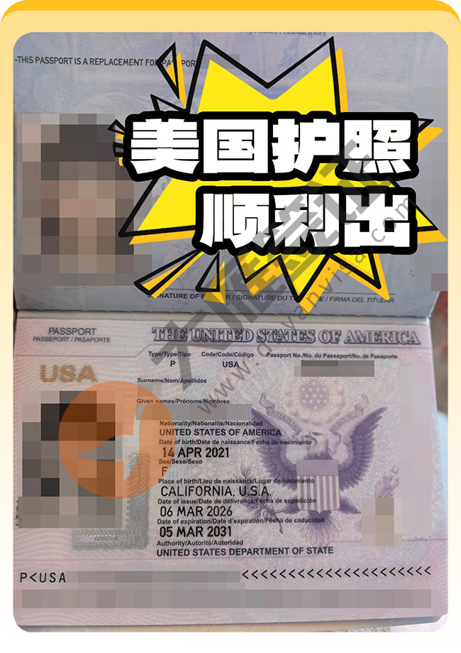 美国护照顺利办出案例图