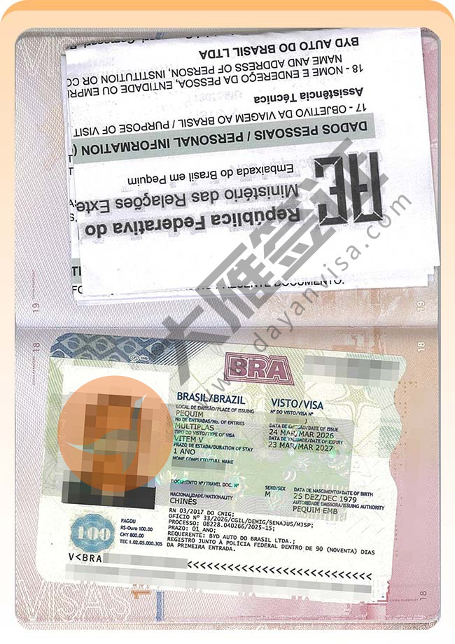 巴西工作签证批量再出签案例图07