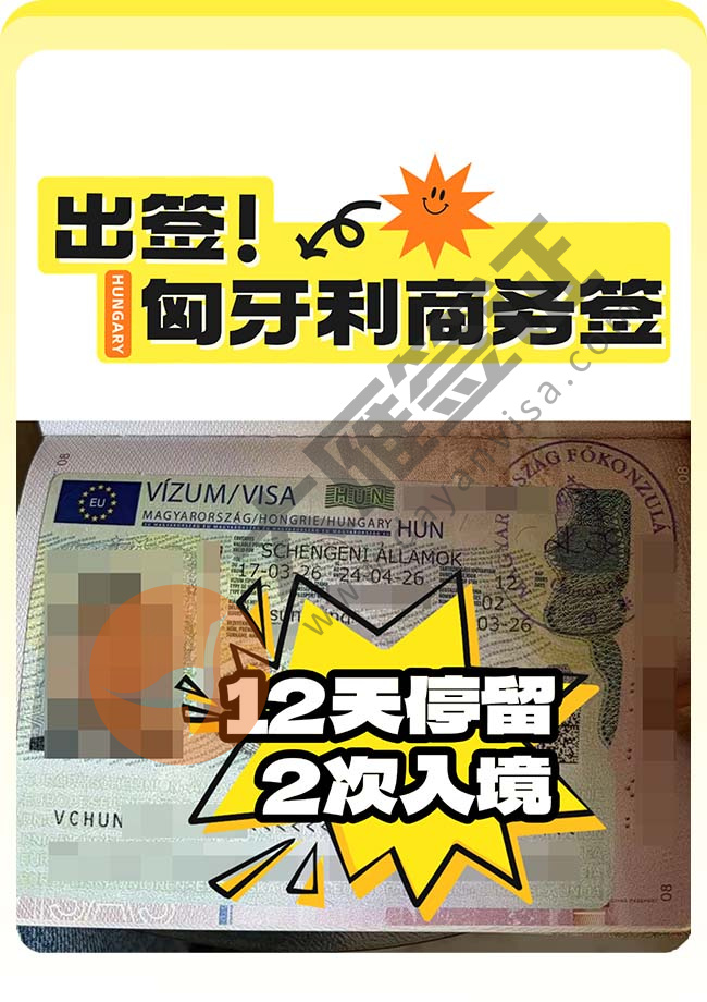 匈牙利商务签证稳定再下签案例图