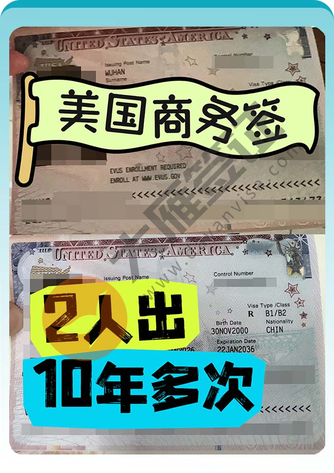 2人再出！美国商务签证案例图