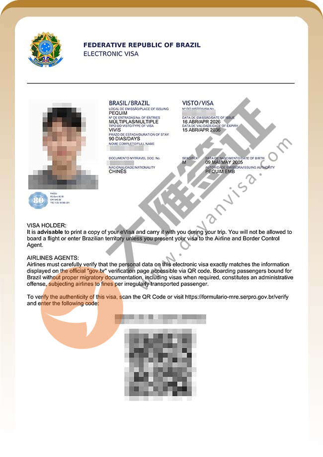 双喜！巴西商务签证再出签案例图03