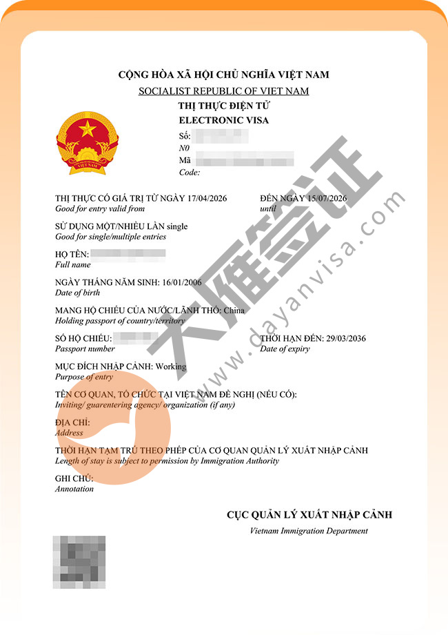 棒棒哒！越南工作签证出签啦案例图06