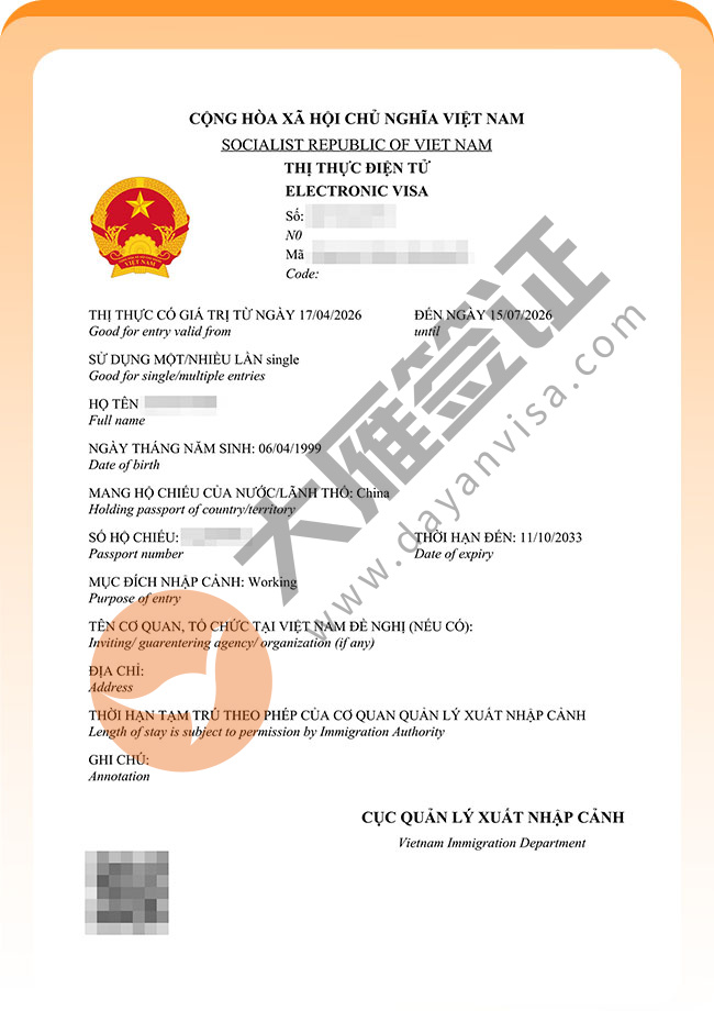 棒棒哒！越南工作签证出签啦案例图05