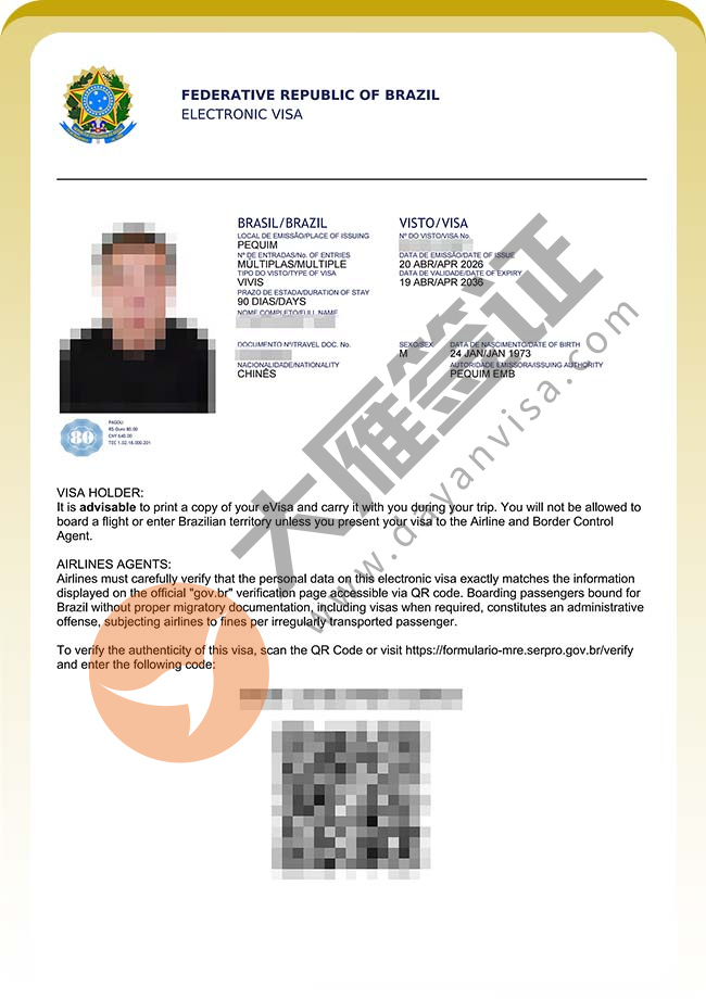 双双出签！巴西商务签证案例图02