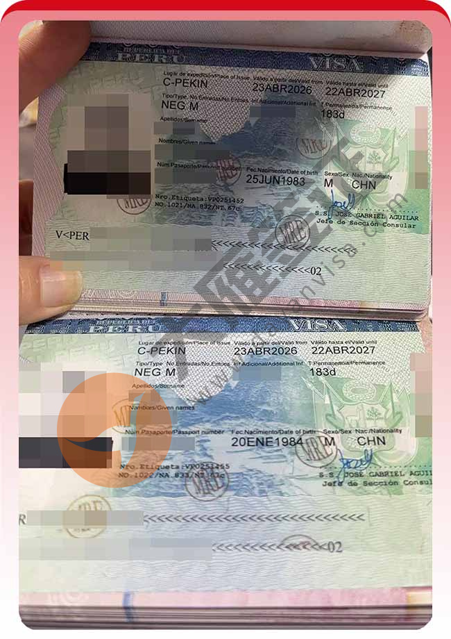 秘鲁商务签证双人再下签案例图02