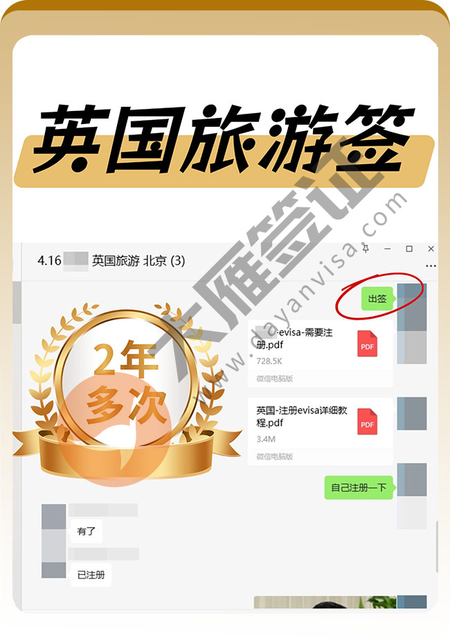 成功再出！英国旅游签证哦