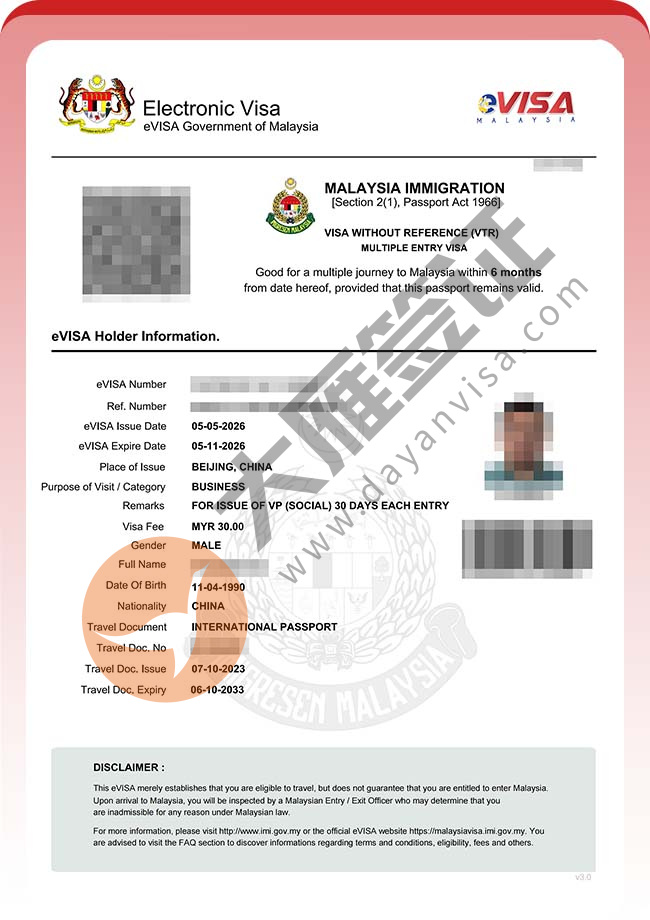 多人出！马来西亚商务签证案例图02
