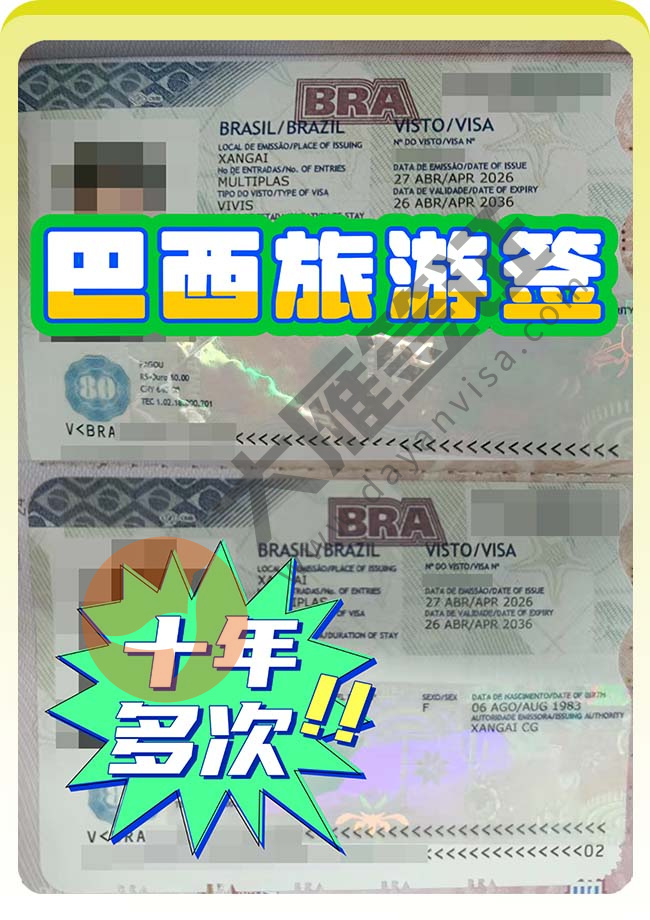 捷讯：巴西旅游签证双人再出案例图