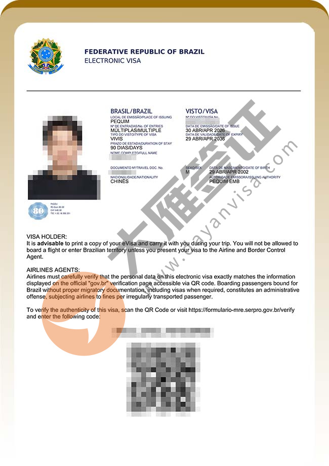 巴西商务签证三人再出签案例图03