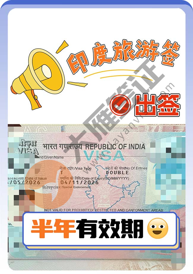 印度旅游签证顺利下签哦案例图