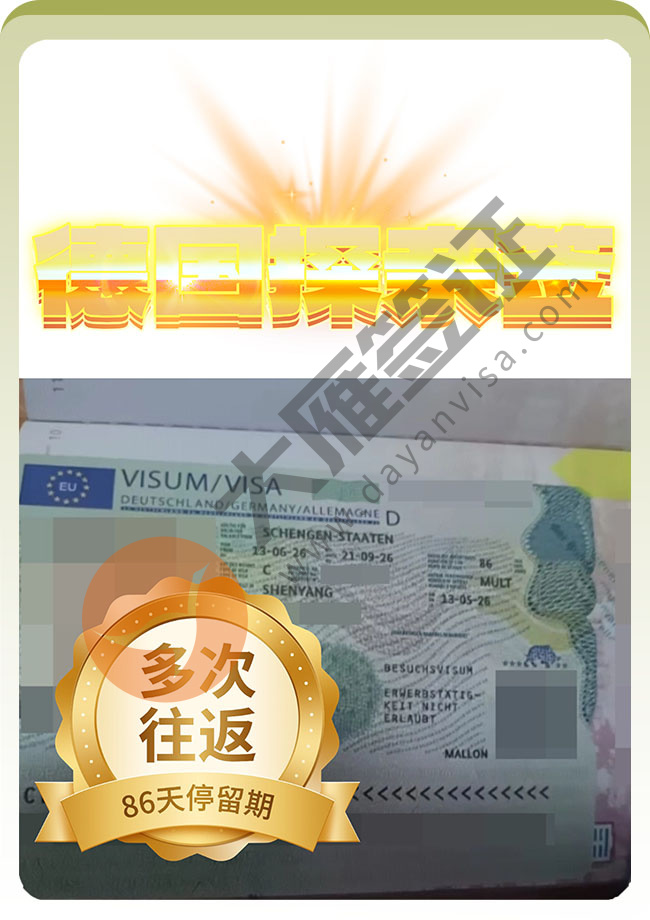 喜报：德国探亲签证叒成功出签案例图