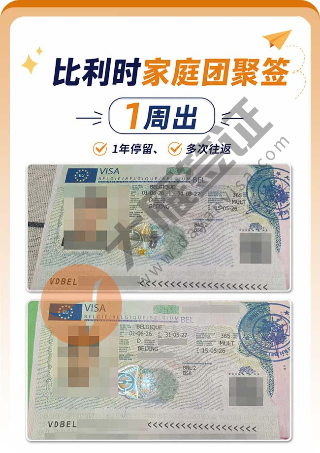 比利时家庭团聚签证成功出签案例图