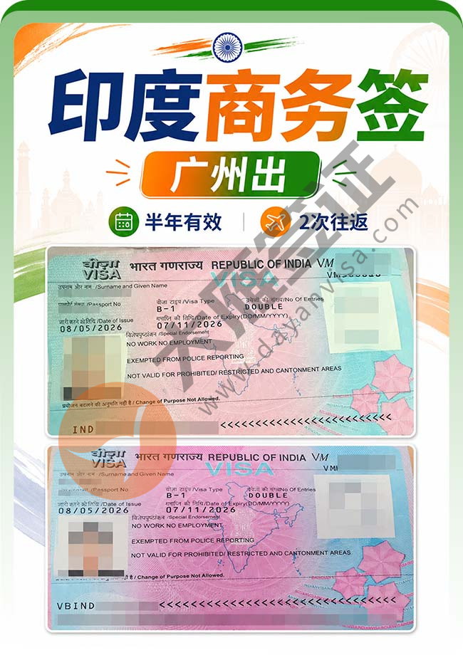印度商务签证双人再出案例图