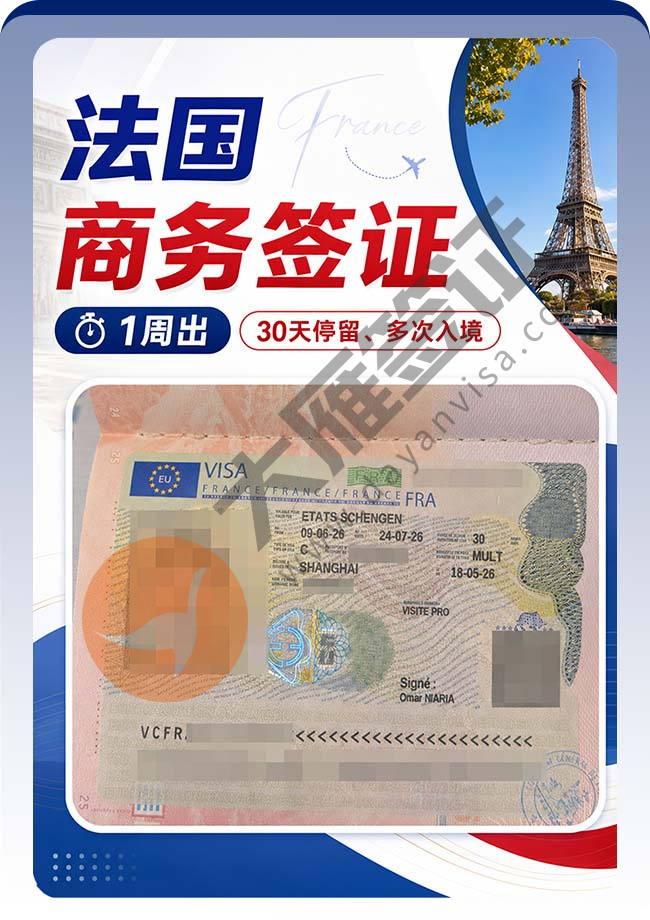 捷报：法国商务签证成功再下签案例图
