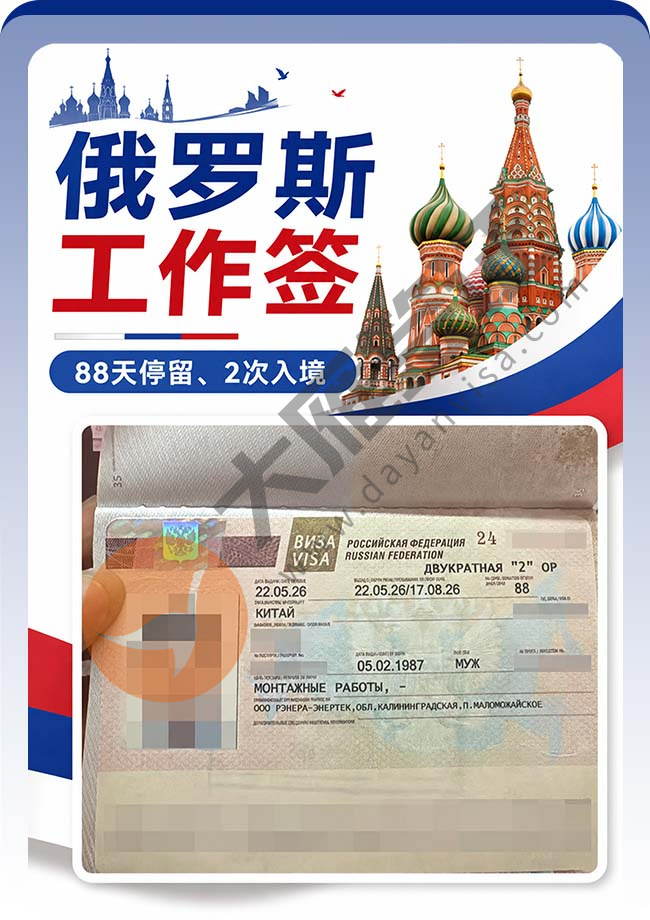 下签！俄罗斯工作签证稳稳滴案例图