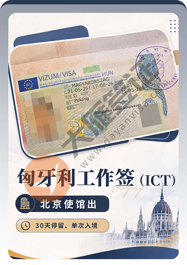 匈牙利工作签证(ICT)成功下签喽案例图