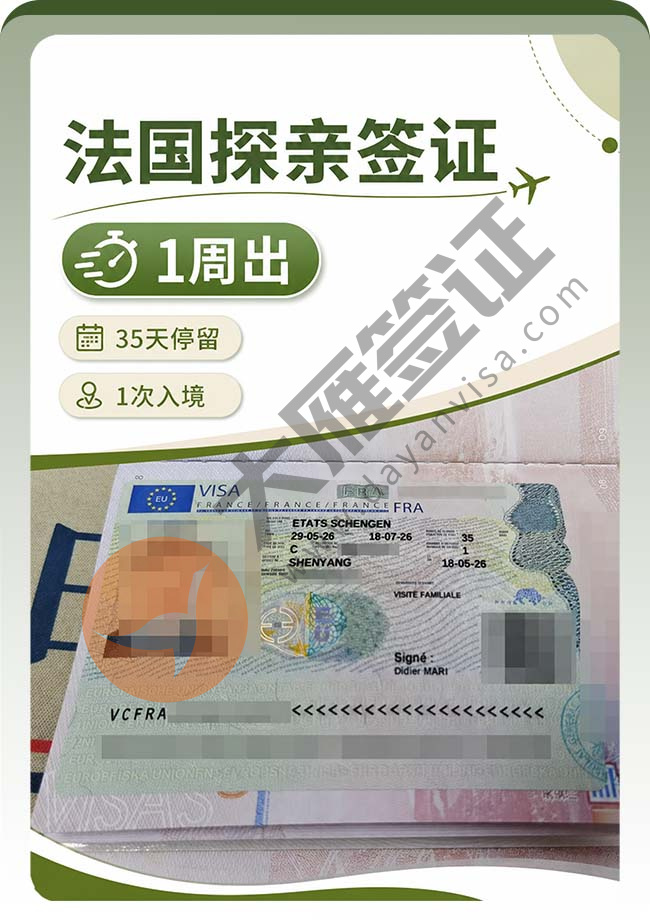 法国探亲签证丝滑过签案例图