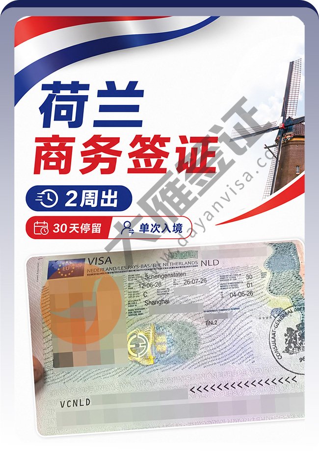 荷兰商务签证稳定下签喽~