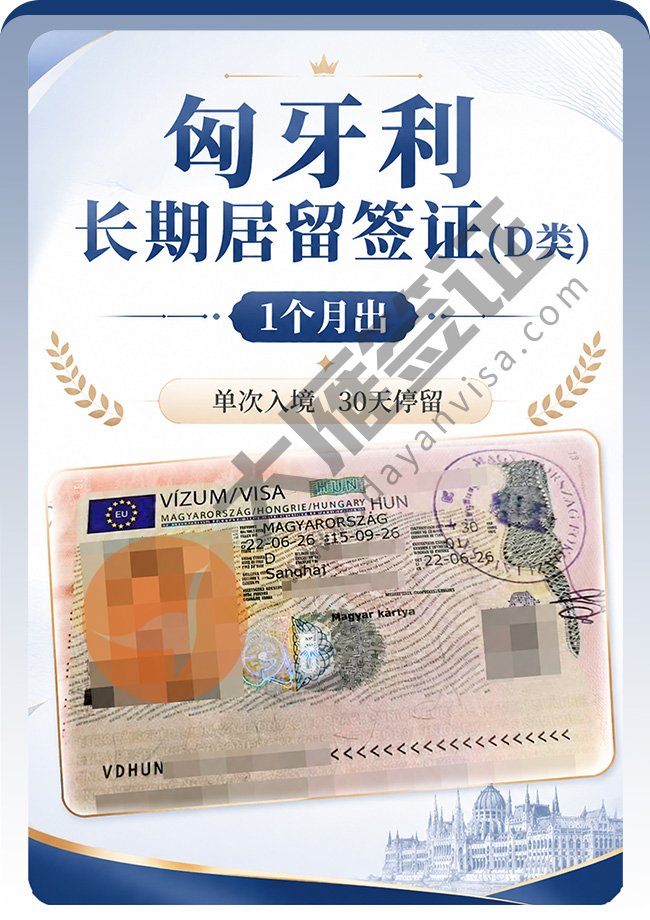 匈牙利长期居留签证(D类)成功下签案例图