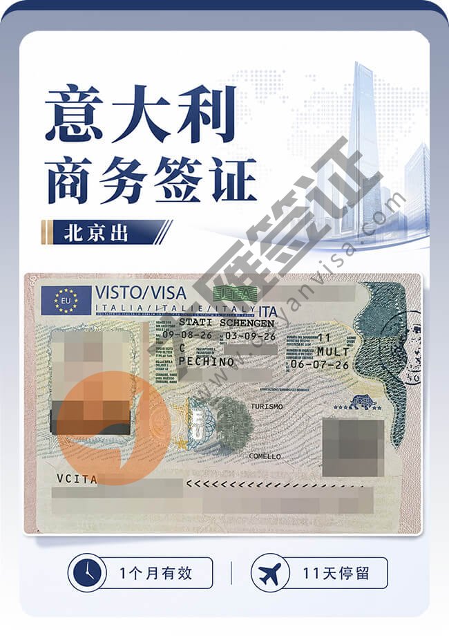 意大利商务签证顺利又拿一个案例图