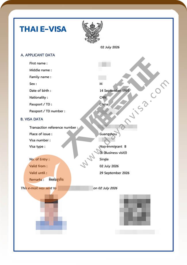3个人申请泰国商务签证都出喽案例图03