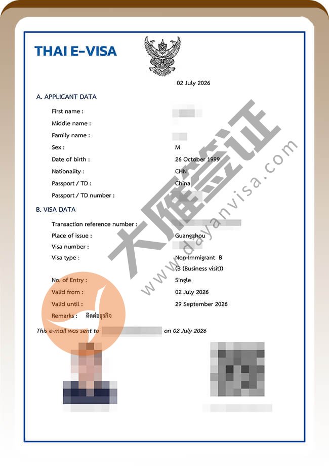 3个人申请泰国商务签证都出喽案例图02