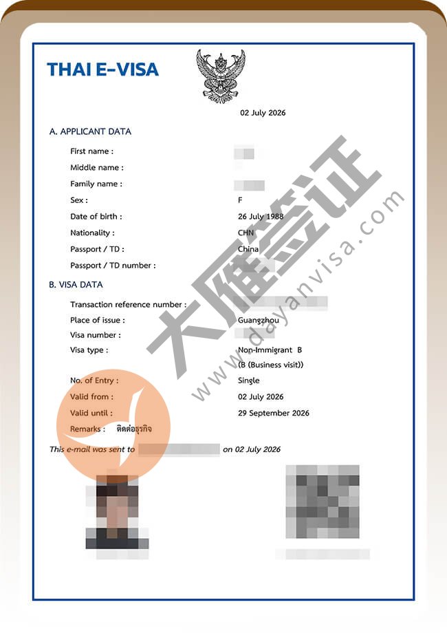 3个人申请泰国商务签证都出喽案例图04