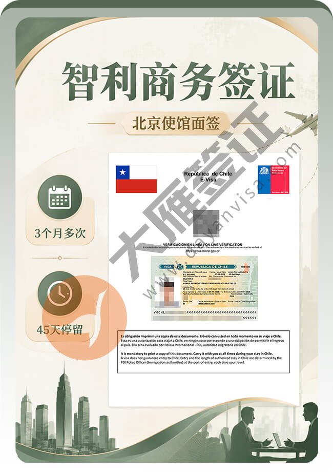 智利商务签证出签案例分享图