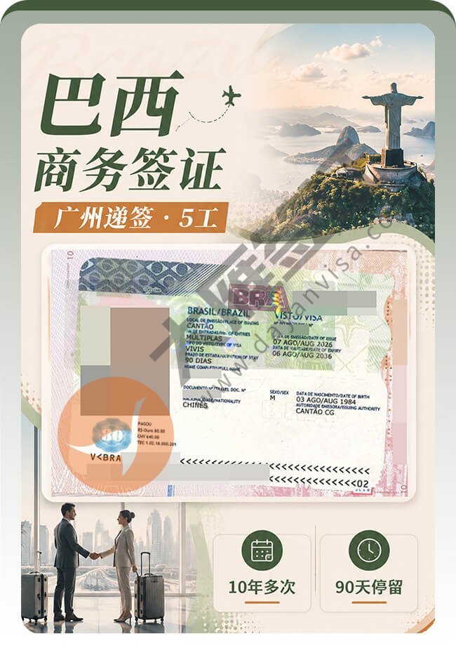 巴西商务签证5工出签案例图