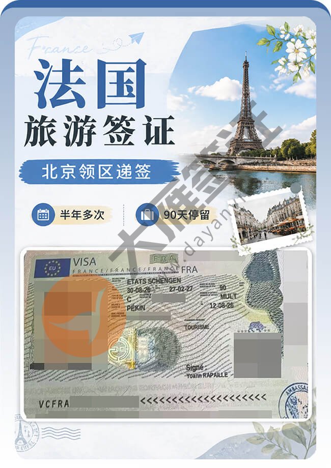 法国旅游签证案例图