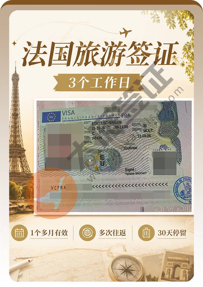 法国旅游签证案例图