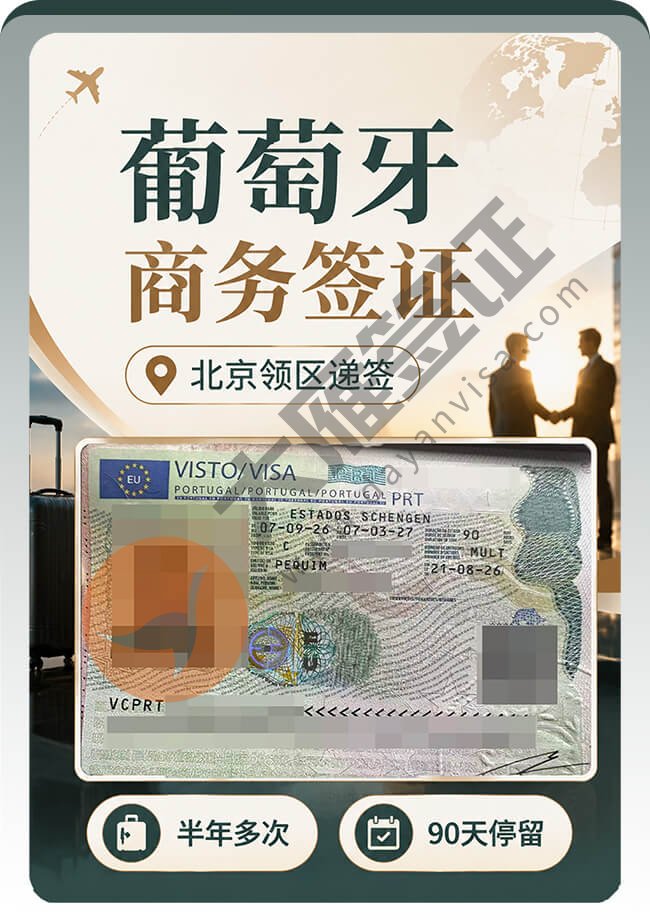 葡萄牙商务签半年多次案例图