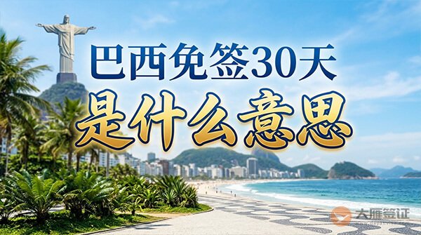 巴西免签30天是什么意思?-图